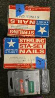 Large Mixed Lot of Nails, Screws, Rivets &ndash; Sterling, Grip-Rite, Arrow, Repurposed Boxes - 4