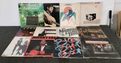 Vintage Vinyl Record Lot: Johnny Cash, Fleetwood Mac, Eagles, Kansas, Dire Straits
