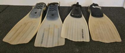Mares Power Plana Open-Heel Rubber Scuba Diving Fins Size 10, Heavy Duty, Negative Buoyancy