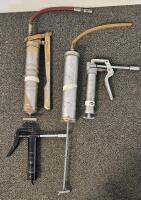 Mixed Lot: Grease Guns, Caulking Guns, Extendable Snow Brushes, Assorted Tool Collection - 4