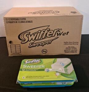(1) Case Of Swiffer Sweeper Wet Mop Refills, (12) 12-Count Packs, In FN-G