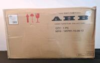 (1) AHB 24" Brighton Counter Stool, Dark Brown Finish, In FN-G