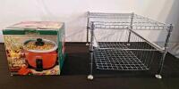 (1) Monterrey 6-Cup Rice Cooker & (1) Wire Rack W/ Sliding Drawer, In FN-G