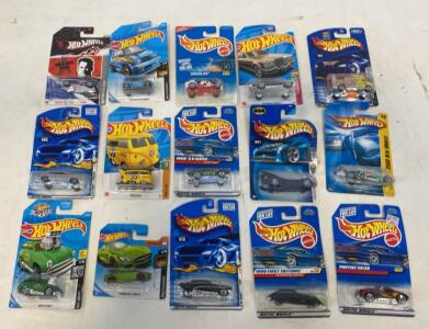 Lot of 15 Factory Sealed Hot Wheels Cars: Mainline, Collector Series, Dale Jr. Collection