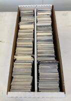 Large Baseball Card Lot 1200+ Cards, 1990s&ndash;2000s, Topps Score Pinnacle, 2-Row Storage Box - 2