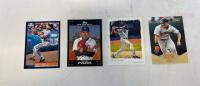 Large Baseball Card Lot 1200+ Cards, 1990s&ndash;2000s, Topps Score Pinnacle, 2-Row Storage Box - 3