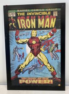 Framed Marvel Comics Iron Man #47 Cover Art Print, 27x39&rdquo;