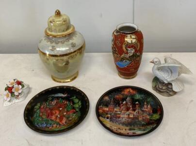 Russian Hand-Painted Decorative Plates &ndash; Fairy Tale & St. Basil&rsquo;s Cathedral Themes