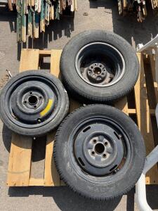 Goodyear T105/80D13 Spare, SPORT IV 175/65R14, PASON 185/70R13 Steel Wheels