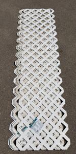 Veranda White Plastic Garden Lattice Panels, Half Sheet, 1/8"x23.5"x95", 4-Pack, UV Resistant, Canada