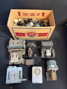Vintage GE Motor Starters CR2810D & CR700G101A, Paragon Timer, Lot of Industrial Controls & More (F)