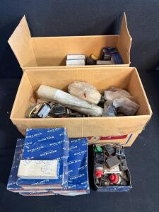 Large Lot Micro Switch Honeywell 91BB1011Z1A & GE CR104A Pushbutton Switches, 120V, 1964 & More (F)