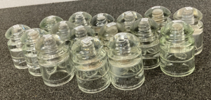 Vintage Hemingray Clear Glass Insulator