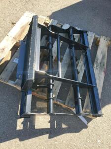 Skid Steer Land Leveler Grader Attachment, 48-60" Width, Heavy-Duty Steel, Universal Mount