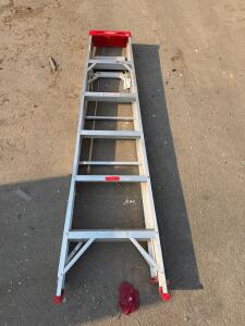 Werner 6 ft Aluminum Step Ladder, Type III, 200 lb Duty, Model 356, Made in USA