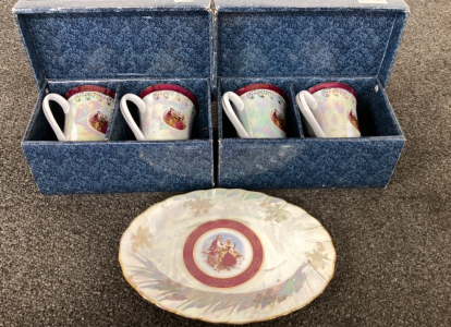 Iridescent Plate And Mug Set