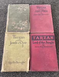 (4) Tarzan Books By Edgar Rice Burroughs