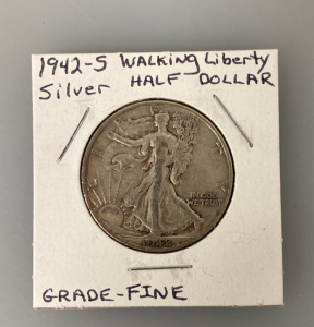 1942-S Walking Liberty Silver Half Dollar