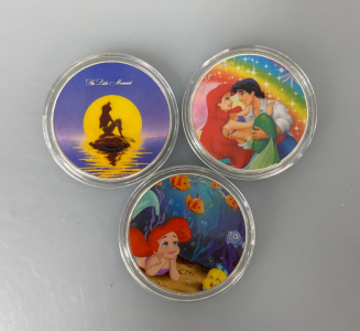 (3) Disneys The Little Mermaid Collectible Coins
