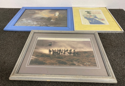 3 Framed Pictures