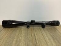 Redfield 10X Rifle Scope, Fixed Power, AO, Duplex Reticle, Serial AB69536, Weaver Rings