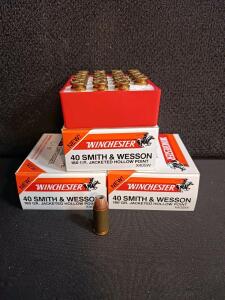 Winchester .40 S&W 180gr JHP Ammunition &ndash; 60 Rounds