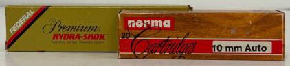 Federal Hydra-Shok 10mm Auto 180gr JHP & Norma 10mm Auto 170gr Hollow Point, 40 Rounds