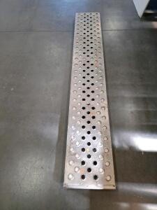 Discount Ramps Aluminum Loading Ramp, 5,000 lb Axle Capacity, 7 ft Length, Punched Surface