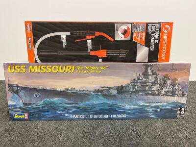 BestCosy Automatic Fuel Transfer Pump, Battery Powered, 2.2 Gallons/Min, USS Missouri scale model (D)