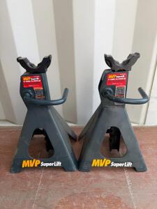 MVP SuperLift 3 Ton Jack Stands SS-3533WM, 13-21 in Lift Range, Welded Steel, Pair