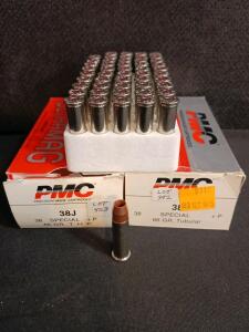 PMC ULTRAMAG .38 Special +P 66 Grain THP Ammunition, 100 Rounds