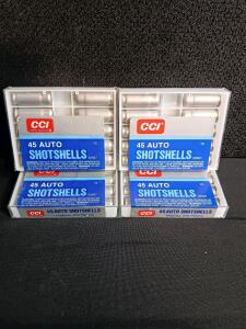 CCI .45 Auto Shotshells, 120 Grains, #9 Shot, 1,100 fps, 40 Rounds