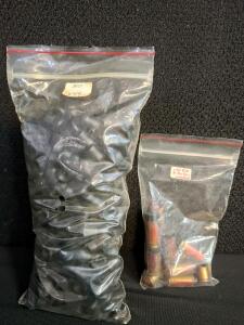 Vintage WRA 53 .45 Auto Rim Ammunition Lot & 300 Bulk .44 Caliber Cast Lead Reloading Bullets