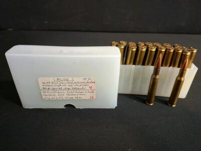 .30-06 Springfield Reloaded Ammunition &ndash; 20 Rounds, Mixed Bullet Weights, SL57 & FA59 Brass