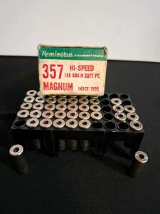 Remington & Winchester Super-X .357 Magnum & .38 Special Fired Brass, Vintage Boxes, Index 7835( shelf H)