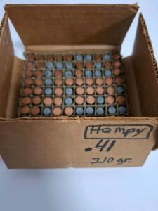 Hempy .41 Cal 210 gr Cast Lead Bullets, 100 Count, Flat Nose, Reloading Components