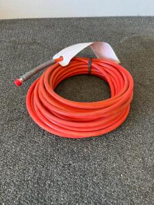 High-Pressure Red Hose, 25-50 ft, 1/4" or 3/8" ID, 3,000-3300 PSI, Reinforced Synthetic Rubber