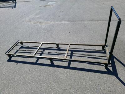 Industrial Sheet Goods Storage Cart Frame, Steel, 110"x25"x36", Segmented Base, Heavy Duty
