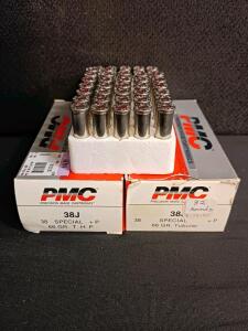 PMC .38 Special +P 66gr THP Ultramag Ammunition, 82 Rounds