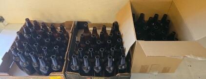 75 Amber 12Oz Long-Neck Beer Bottles, Glass, Standard Pry-Off, Clean, No Closures