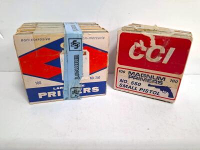 CCI Magnum Primers No. 250 & No. 550, Large Rifle & Small Pistol, 1000 Total