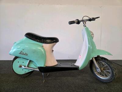 Razor Pocket Mod Electric Scooter 24V, 250W, 15 Mph, Mint Green, Retro, 12" Wheels (Tested)