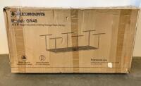 Fleximounts GR48 4'x8' Adjustable Ceiling Storage Rack, 600 lbs Capacity, White