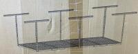 Fleximounts GR48 4'x8' Adjustable Ceiling Storage Rack, 600 lbs Capacity, White - 3