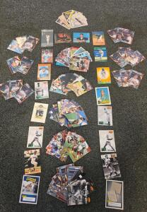 Early 90s Baseball & Football Card Lot &ndash; Donruss, Pinnacle, MVP, Stars &ndash;Nolan Ryan, Jeff Bagwell, Steve Hosey, Terry McDaniel, Marquis Grisson