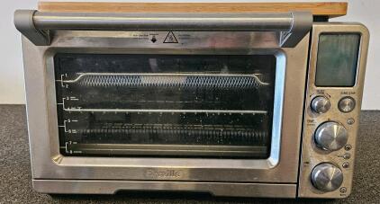 Breville Smart Oven Air Fryer Pro BOV900BSS, 1,800W, 13 Functions, 1 Cu. Ft. Capacity (tested, works) (I)