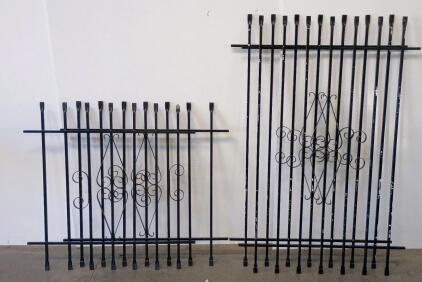 (4 Panels) Wrought Iron Security Window Bars &ndash; Ornamental Design,