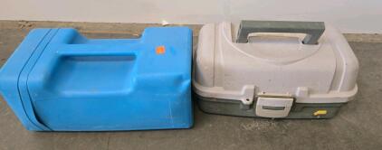Sno-Trac Traction Cables with Blue Case and Multi-Compartment Tackle Box
