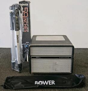 Concord 4444 Stereophonic 4-Track Reel-to-Reel Tape Recorder with Mic (unable to test) & Bower 59" Tripod