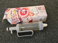 Mixed Lot: Holmes Dual Blade Window Fan, Cookbooks, Glass Kitchenware, Military Ration, More - 5